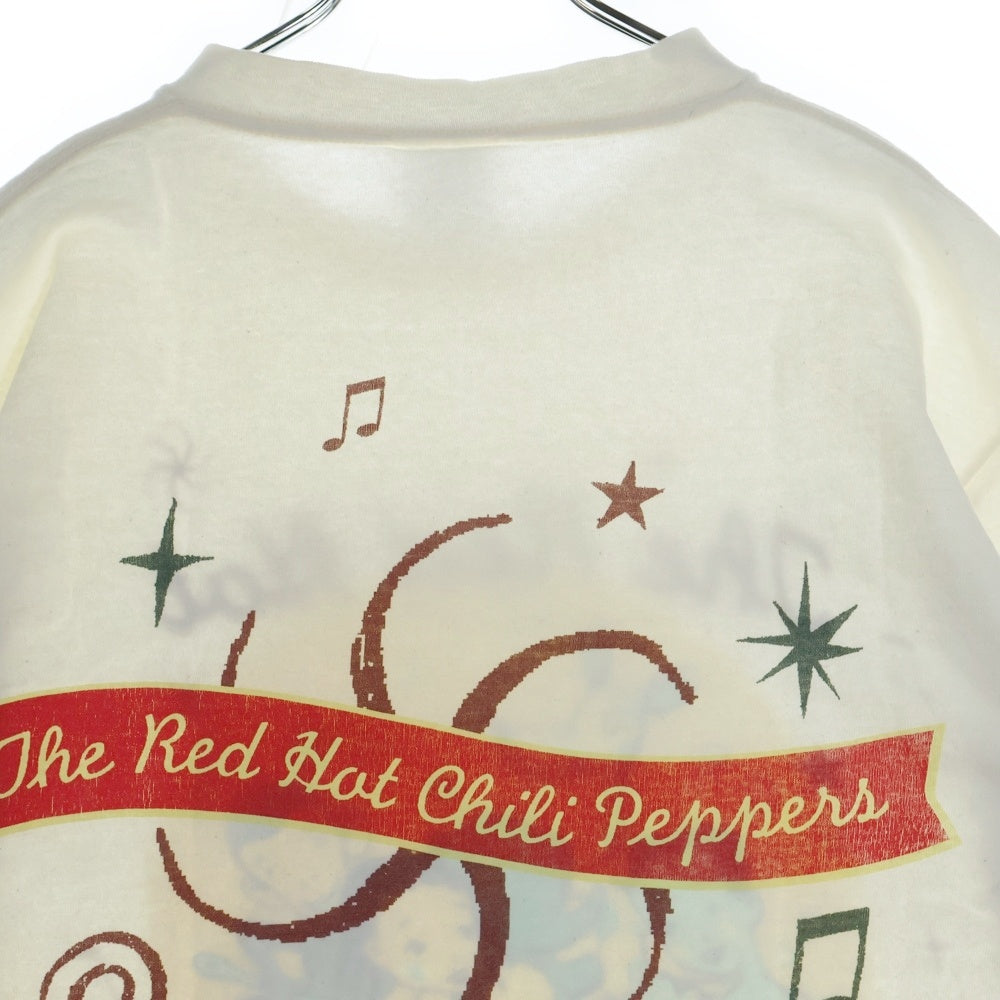 VINTAGE(ヴィンテージ) 90s RED HOT CHILI PEPPERS WORLD TOUR 1996 ONE HOT MINUTE レッドホットチリペッパーズ ツアープリント お風呂 半袖Tシャツ カットソー ホワイト