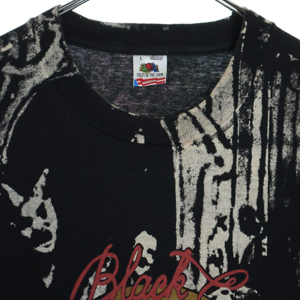 VINTAGE(ヴィンテージ) 80S THE BLACK CROWES HIGH ASTHE MOON 両面プリント 半袖Tシャツ ブラック