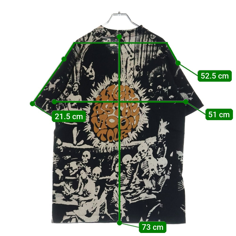VINTAGE(ヴィンテージ) 80S THE BLACK CROWES HIGH ASTHE MOON 両面プリント 半袖Tシャツ ブラック