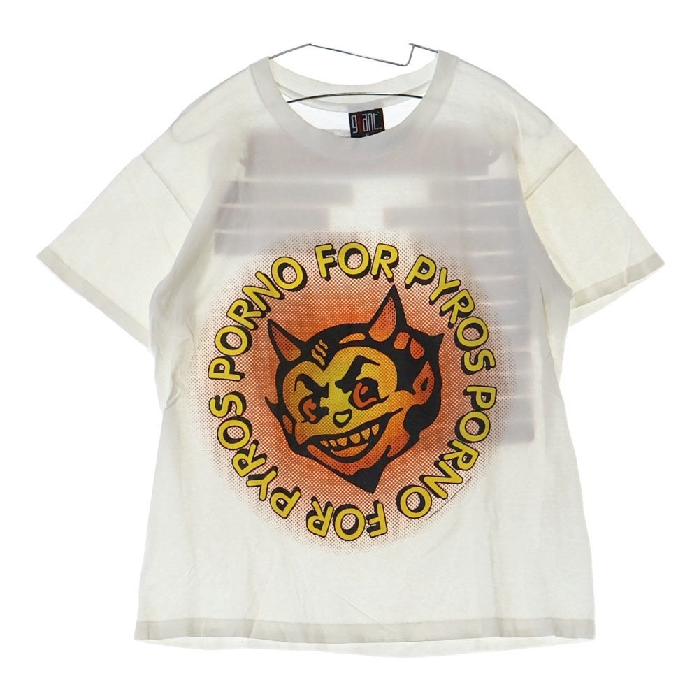 VINTAGE(ヴィンテージ) 90s Porno for Pyros ポルノ・フォー・パイロス 両面プリント 半袖Tシャツ ホワイト