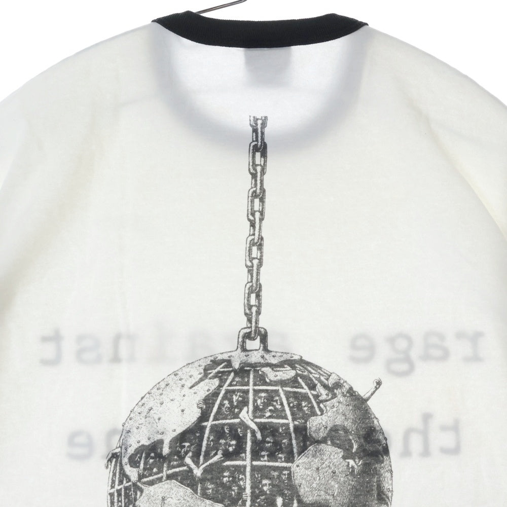 VINTAGE(ヴィンテージ) 90S RAGE AGAINST THE MACHINE WRECKING BALL レイジアゲインストザマシーン 両面プリント 半袖Tシャツ ホワイト
