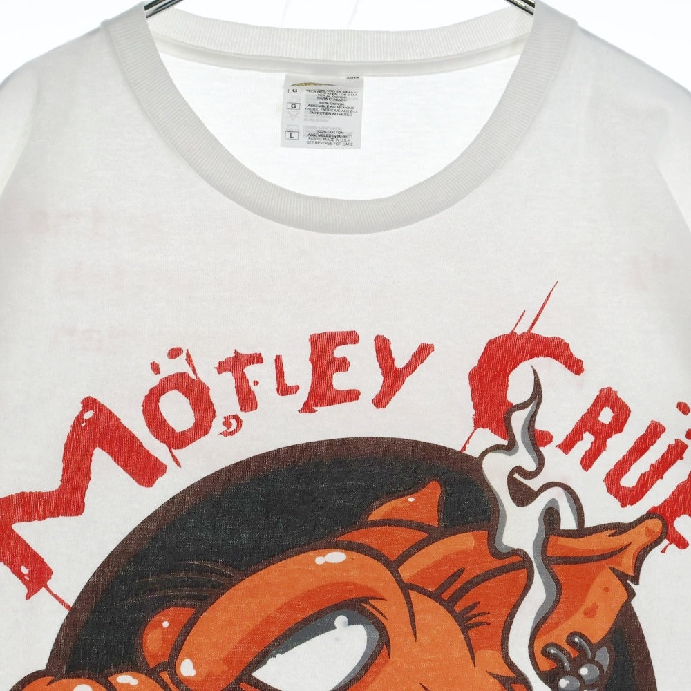 VINTAGE(ヴィンテージ) 90S MOTLEY CRUE 両面プリント 半袖Tシャツ ホワイト
