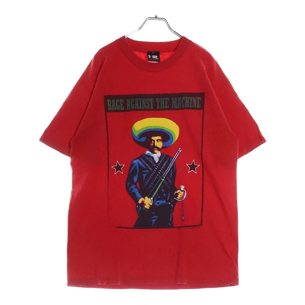 VINTAGE(ヴィンテージ) 90S RAGE AGAINST THE MACHINE ZAPATA レイジアゲインストザマシーン 両面プリント 半袖Tシャツ レッド