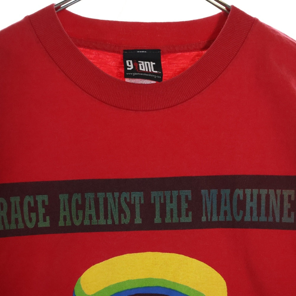 VINTAGE(ヴィンテージ) 90S RAGE AGAINST THE MACHINE ZAPATA レイジアゲインストザマシーン 両面プリント 半袖Tシャツ レッド