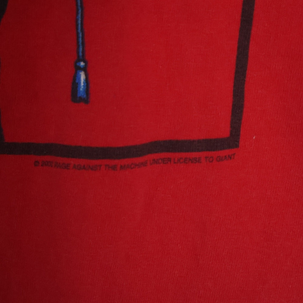 VINTAGE(ヴィンテージ) 90S RAGE AGAINST THE MACHINE ZAPATA レイジアゲインストザマシーン 両面プリント 半袖Tシャツ レッド