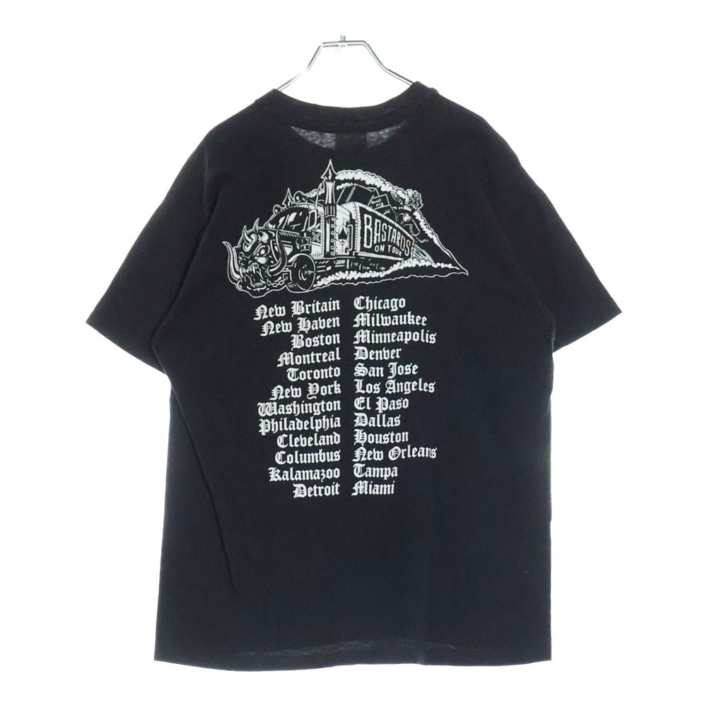 VINTAGE(ヴィンテージ) 90S MOTOR HEAD モーターヘッド 両面プリント 半袖Tシャツ ブラック