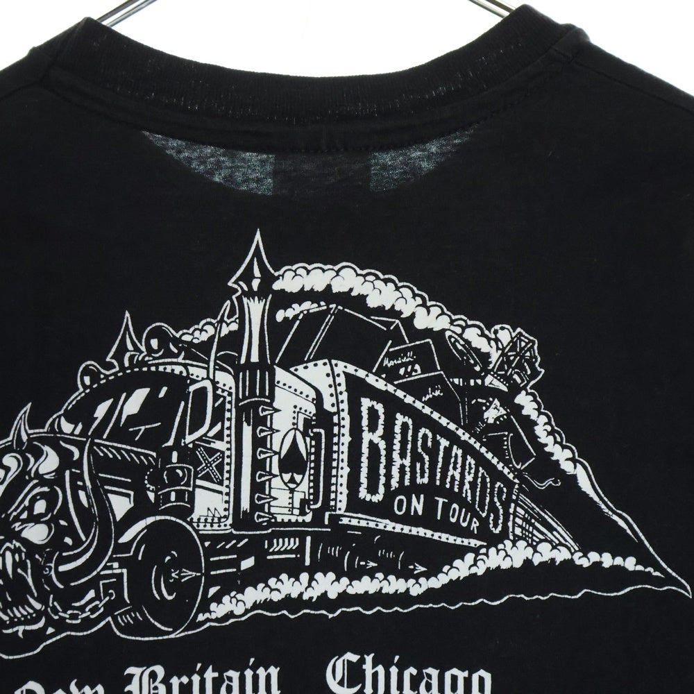 VINTAGE(ヴィンテージ) 90S MOTOR HEAD モーターヘッド 両面プリント 半袖Tシャツ ブラック