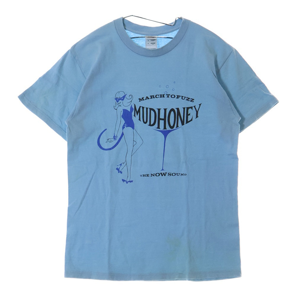 VINTAGE(ヴィンテージ) 00S MUDHONEY MARCH TO FUZZ マッドハニー 両面プリント 半袖Tシャツ ブルー