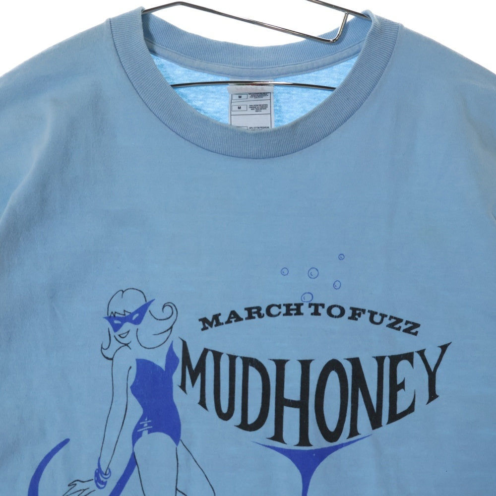VINTAGE(ヴィンテージ) 00S MUDHONEY MARCH TO FUZZ マッドハニー 両面プリント 半袖Tシャツ ブルー