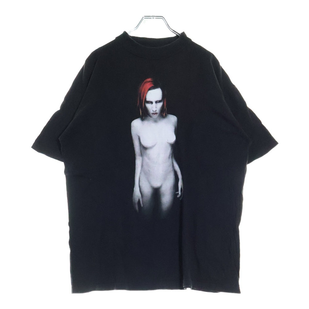 VINTAGE(ヴィンテージ) 90S MARILYN MANSON MECHANICAL ANIMALS マリリンマンソン 両面プリント 半袖Tシャツ ブラック