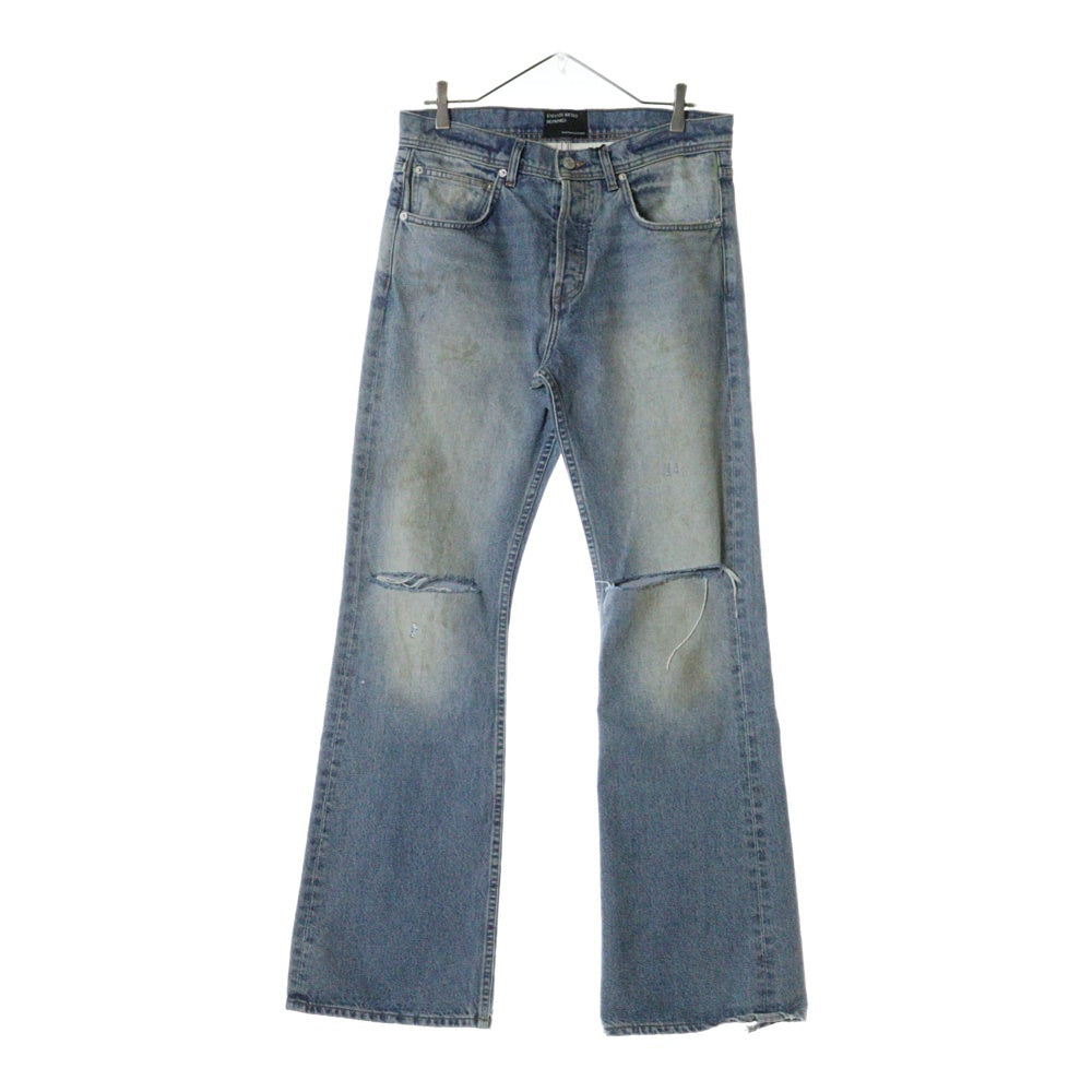 ENFANTS RICHES DEPRIMES(アンファンリッチデプリメ) WIDER FLARE LEG ワイドフレア ダメージ加工 デニムパンツ インディゴ