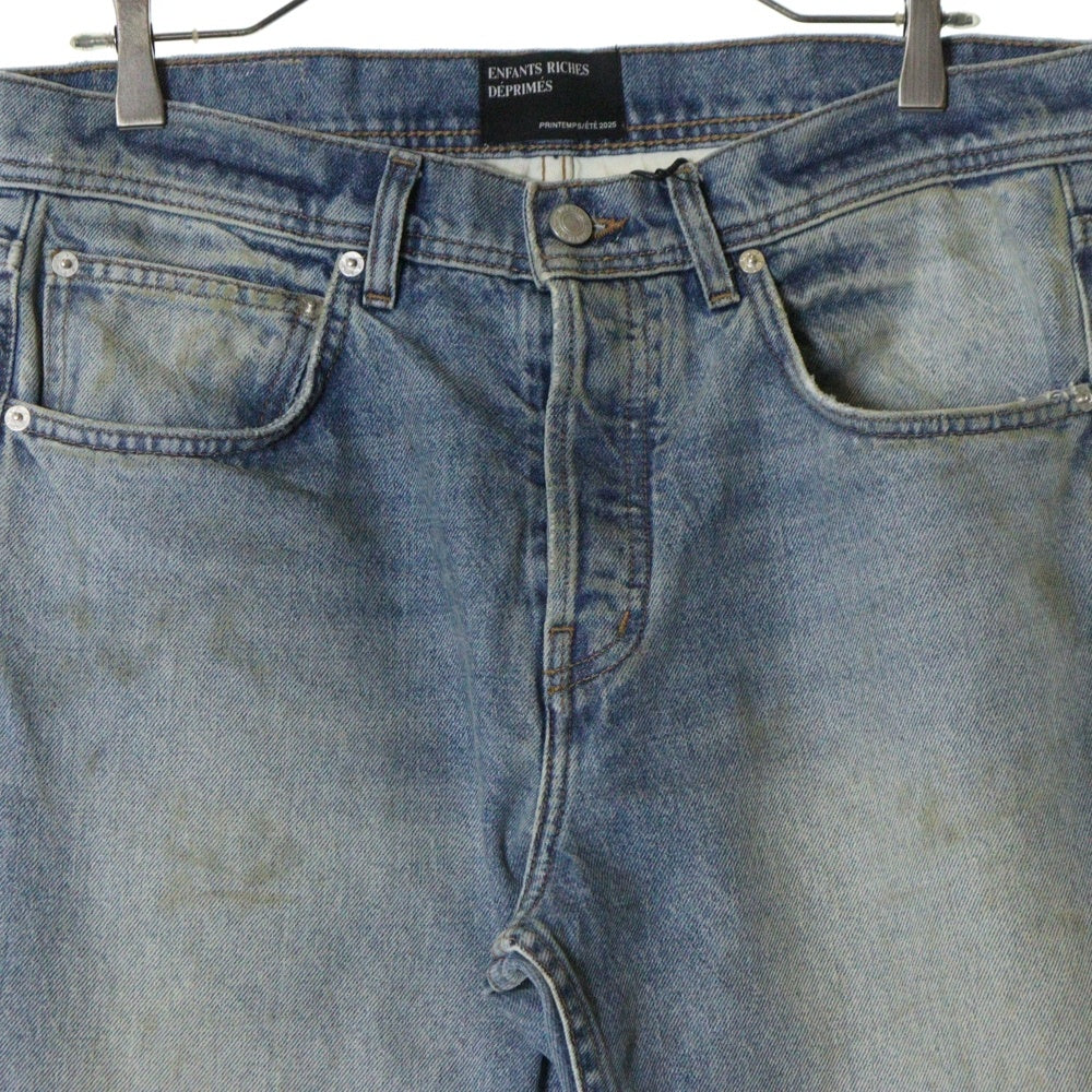 ENFANTS RICHES DEPRIMES(アンファンリッチデプリメ) WIDER FLARE LEG ワイドフレア ダメージ加工 デニムパンツ インディゴ
