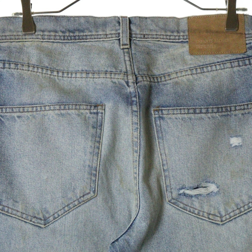 ENFANTS RICHES DEPRIMES(アンファンリッチデプリメ) WIDER FLARE LEG ワイドフレア ダメージ加工 デニムパンツ インディゴ