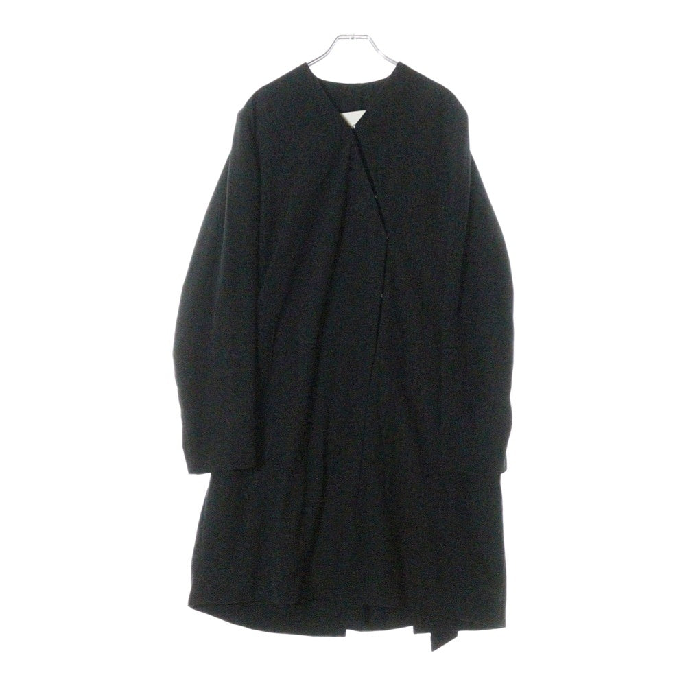 Martin Margiela(マルタンマルジェラ) 99SS Archive ドール期 白タグ 平面デザイン ノーカラー ステンカラーコート ブラック