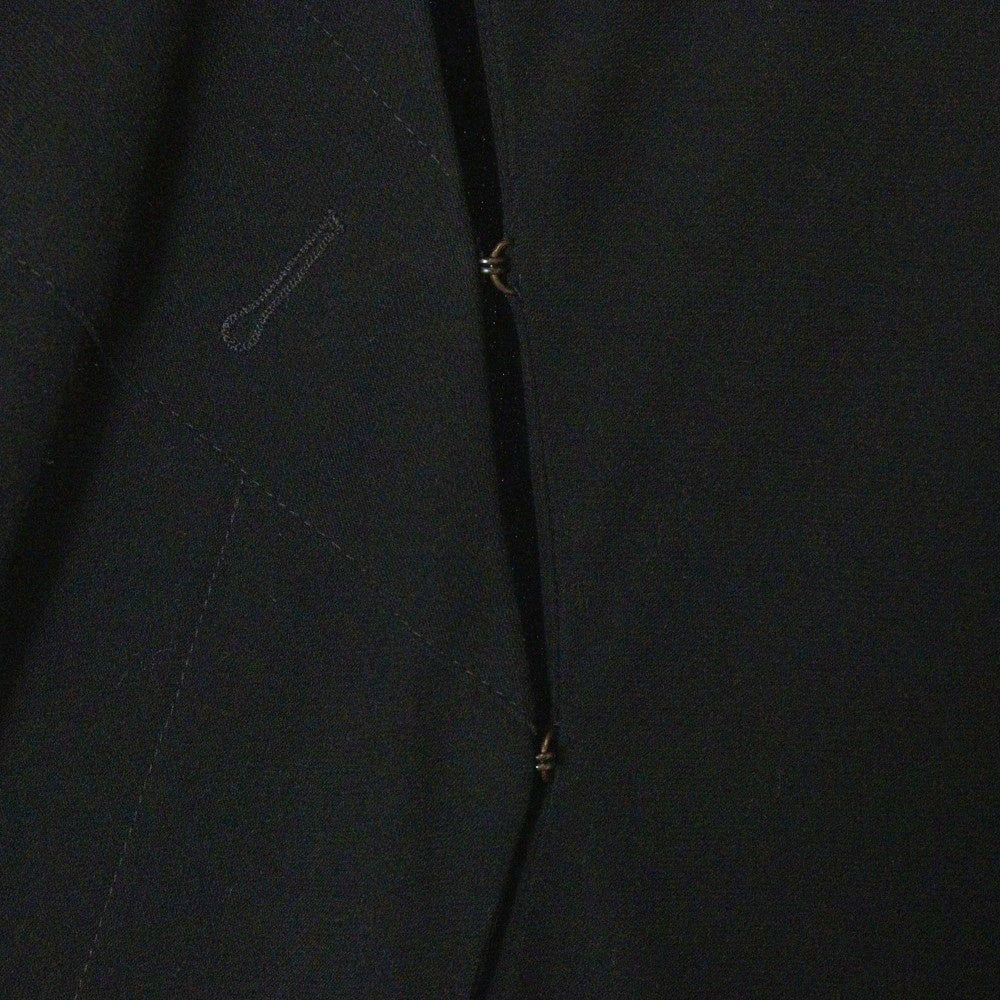 Martin Margiela(マルタンマルジェラ) 99SS Archive ドール期 白タグ 平面デザイン ノーカラー ステンカラーコート ブラック