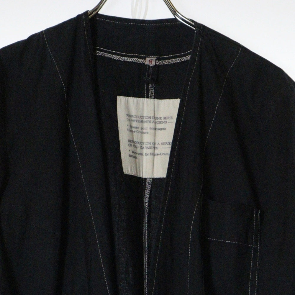 Martin Margiela(マルタンマルジェラ) 90S REPRODUCTION WORK COAT リプロダクション 後染め スタッフコート ブラック