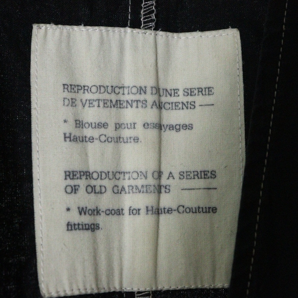 Martin Margiela(マルタンマルジェラ) 90S REPRODUCTION WORK COAT リプロダクション 後染め スタッフコート ブラック