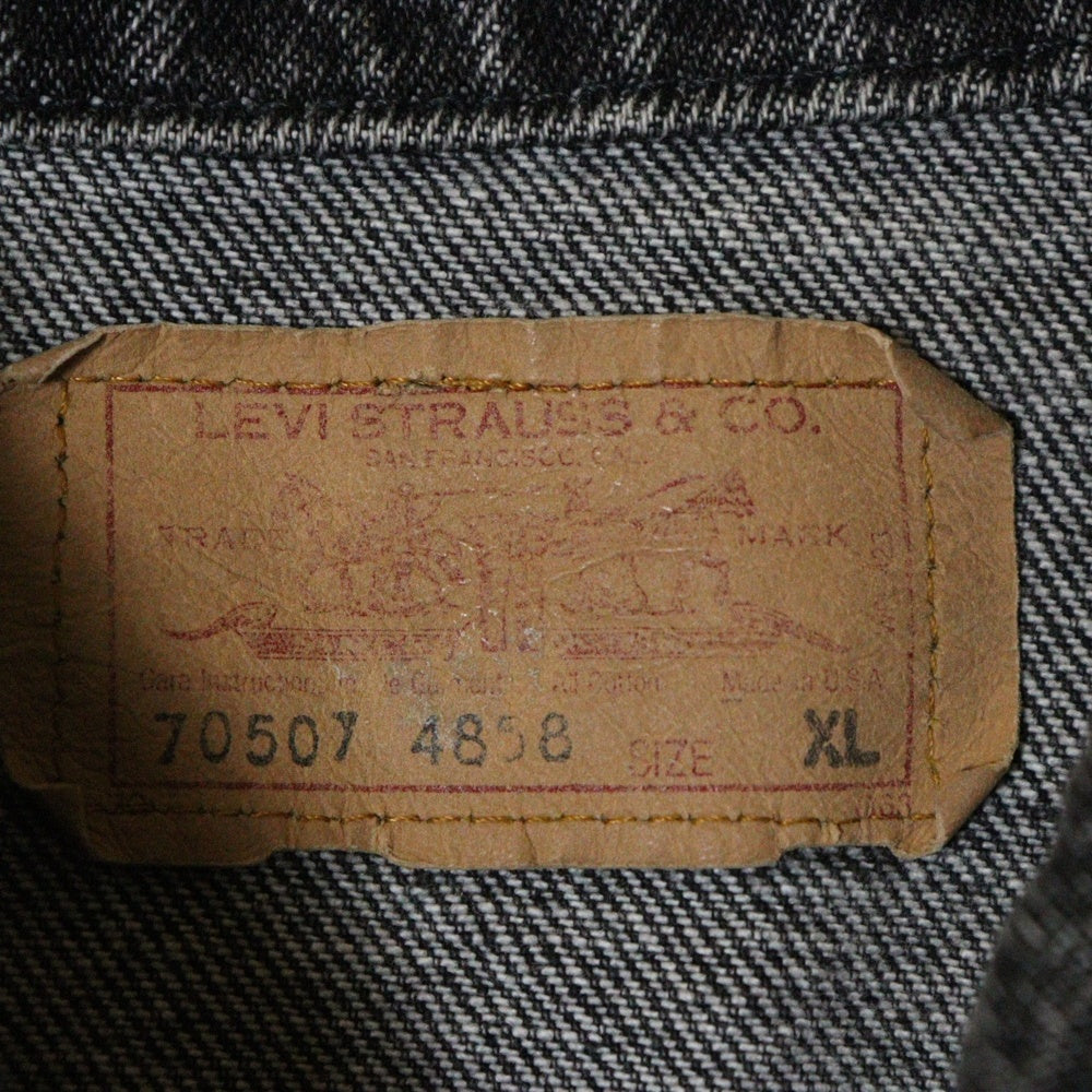 Levi's(リーバイス) 80S 70507-4858 先染め ブラックデニムジャケット ブラック