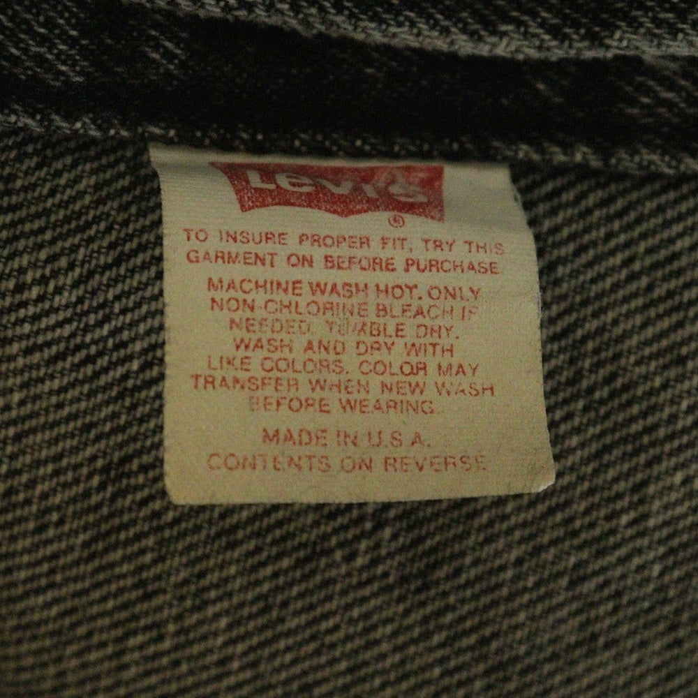 Levi's(リーバイス) 80S 70507-4858 先染め ブラックデニムジャケット ブラック