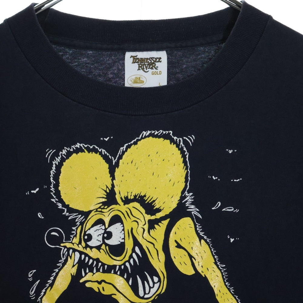 VINTAGE(ヴィンテージ) 90S Rat Fink ラットフィンク 両面プリント 半袖Tシャツ ブラック