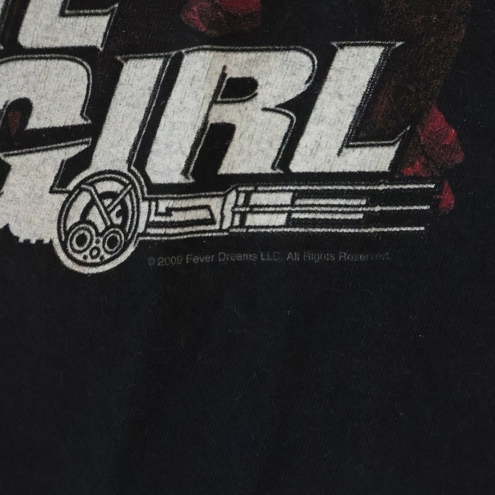 VINTAGE(ヴィンテージ) 00S THE MACHINE GIRL 片腕マシンガール デザインプリント 半袖Tシャツ ブラック