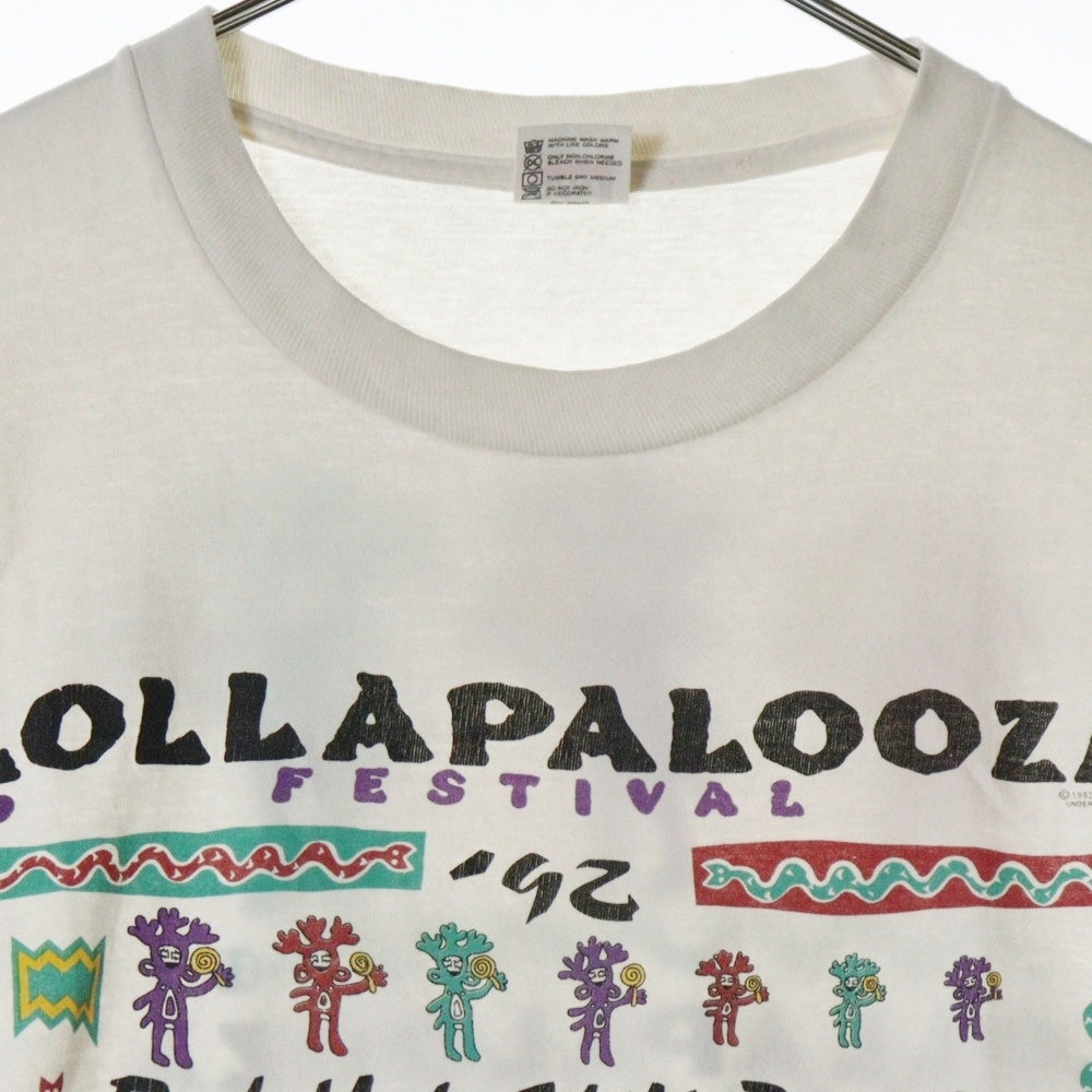 VINTAGE(ヴィンテージ) 90S LOLLAPALOOZA 92 ロラパルーザ 両面プリント 半袖Tシャツ ホワイト