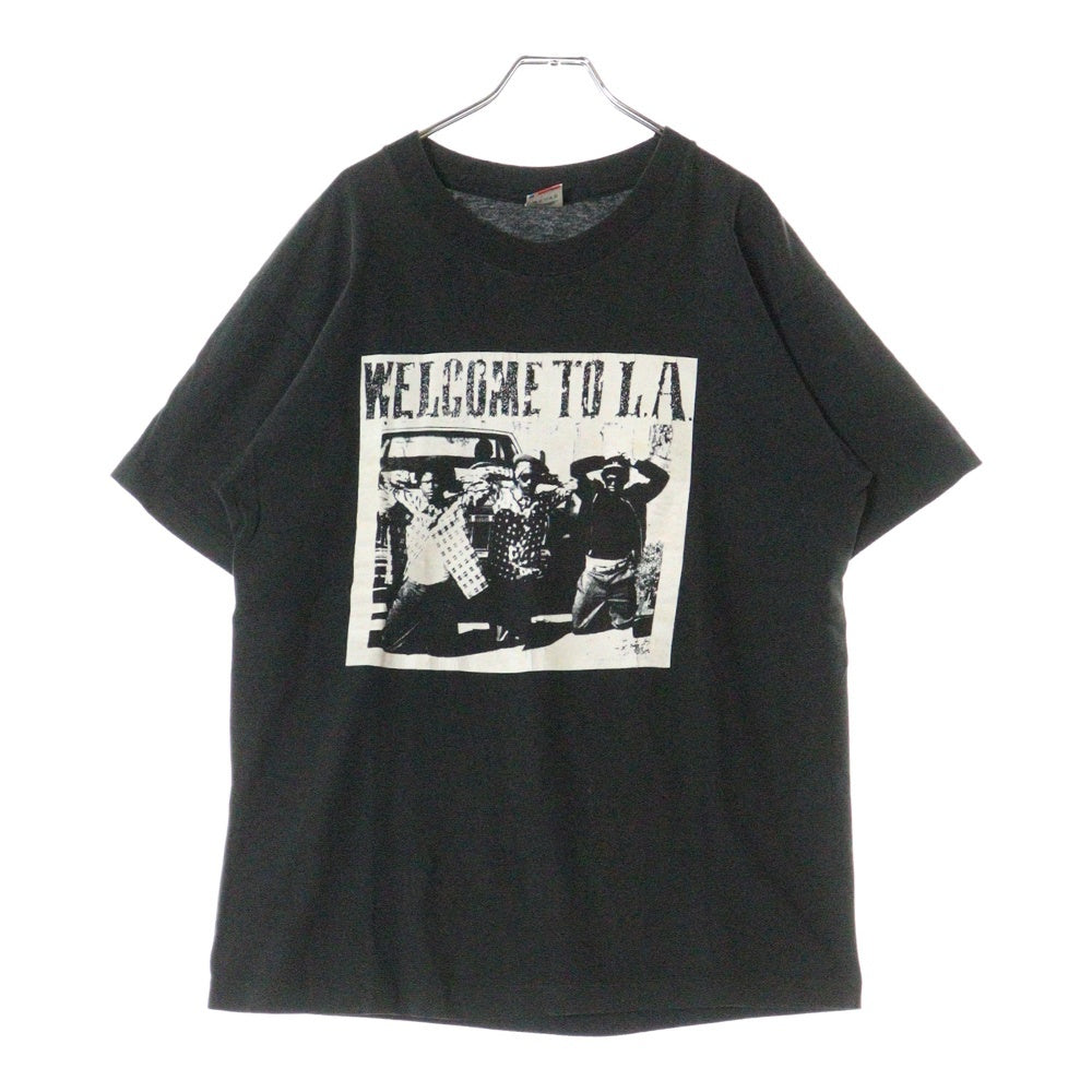 VINTAGE(ヴィンテージ) 90S OLD GHOST WELCOME TO LA 両面プリント 半袖Tシャツ ブラック