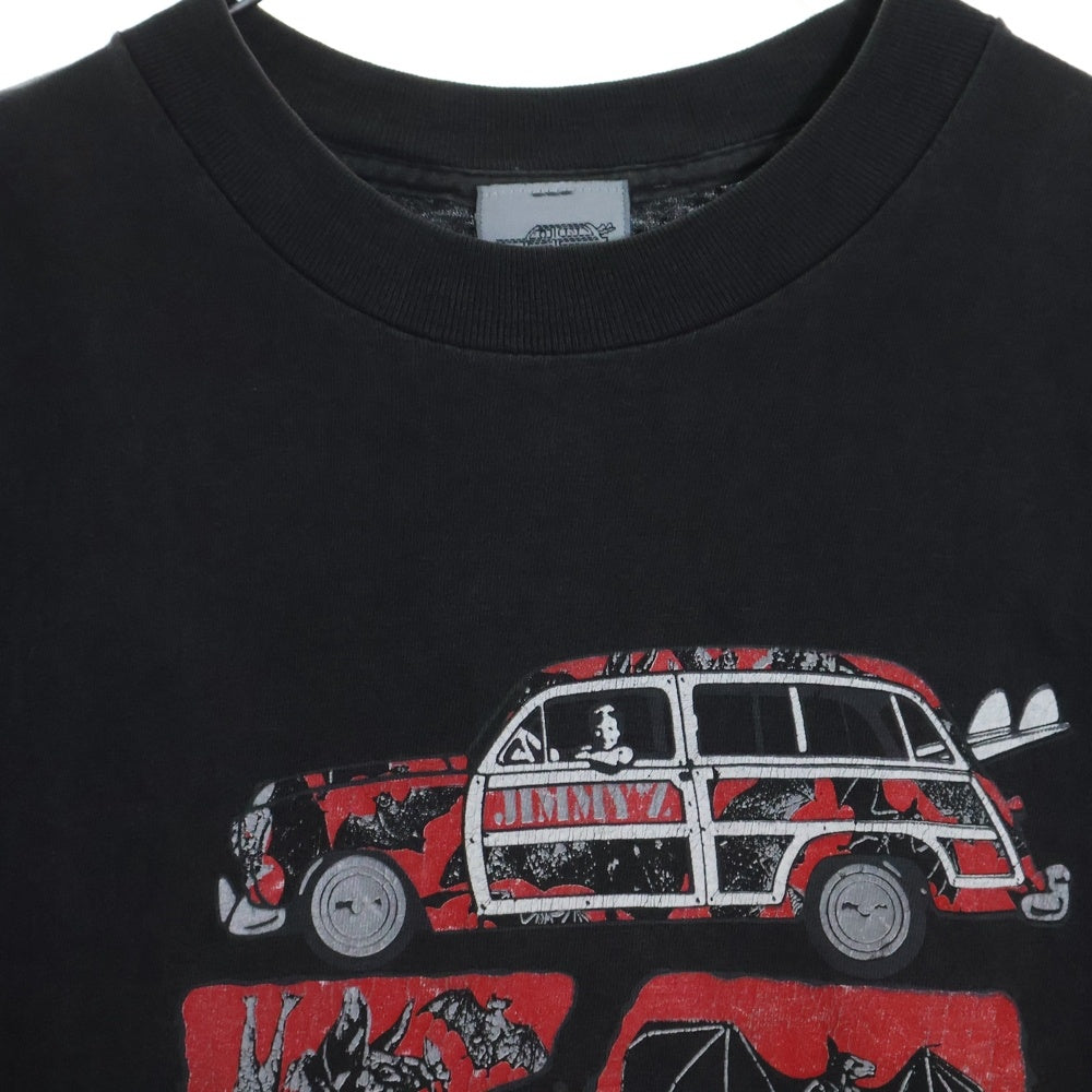 VINTAGE(ヴィンテージ) 90S JIMMY Z ジミーズ 両面プリント 半袖Tシャツ ブラック