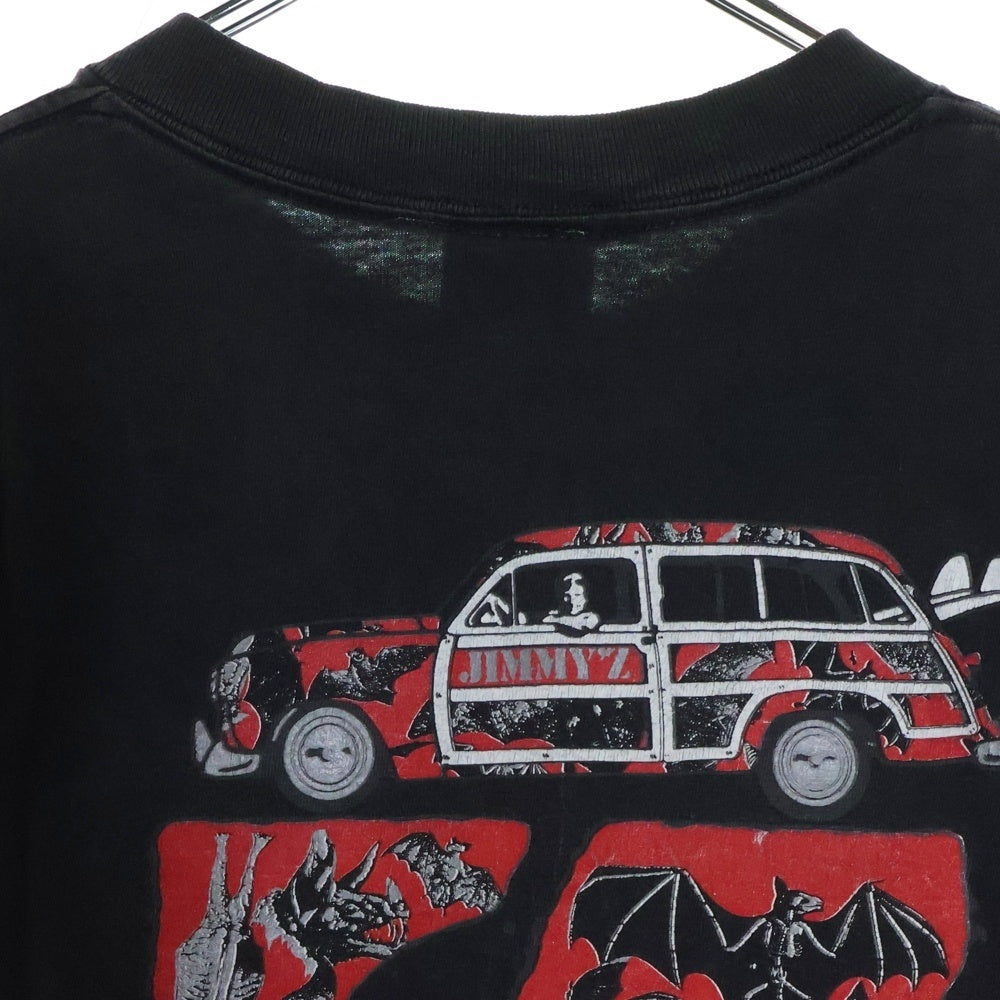 VINTAGE(ヴィンテージ) 90S JIMMY Z ジミーズ 両面プリント 半袖Tシャツ ブラック