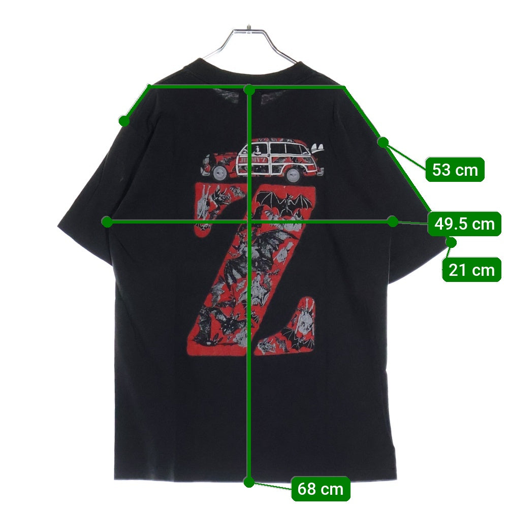VINTAGE(ヴィンテージ) 90S JIMMY Z ジミーズ 両面プリント 半袖Tシャツ ブラック