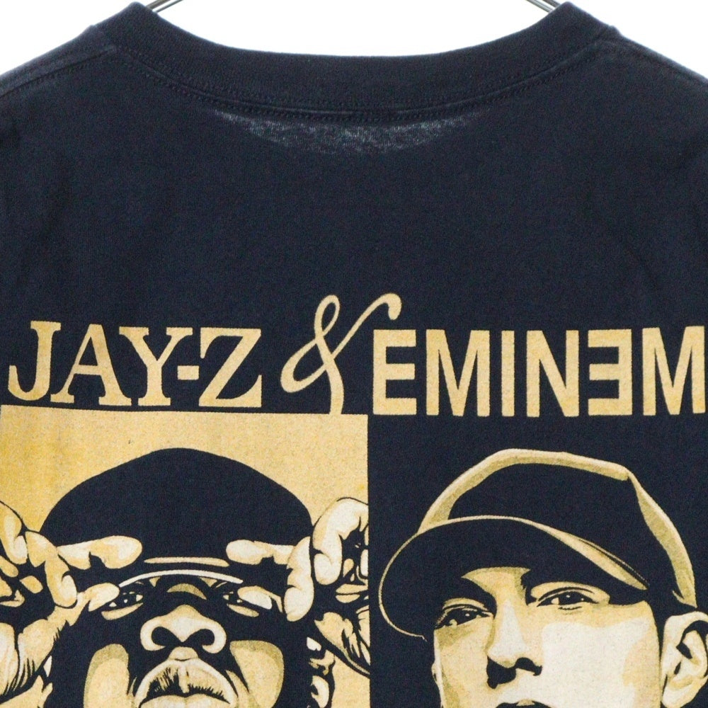 VINTAGE(ヴィンテージ) 00s JAY-Z & EMINEM ジェイZ エミネム 両面プリント 半袖Tシャツ ラップT ネイビー