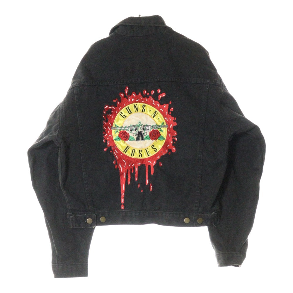 VINTAGE(ヴィンテージ) GUNS N'ROSES GET IN THE RING WORLD TOUR デニムジャケット ブラック