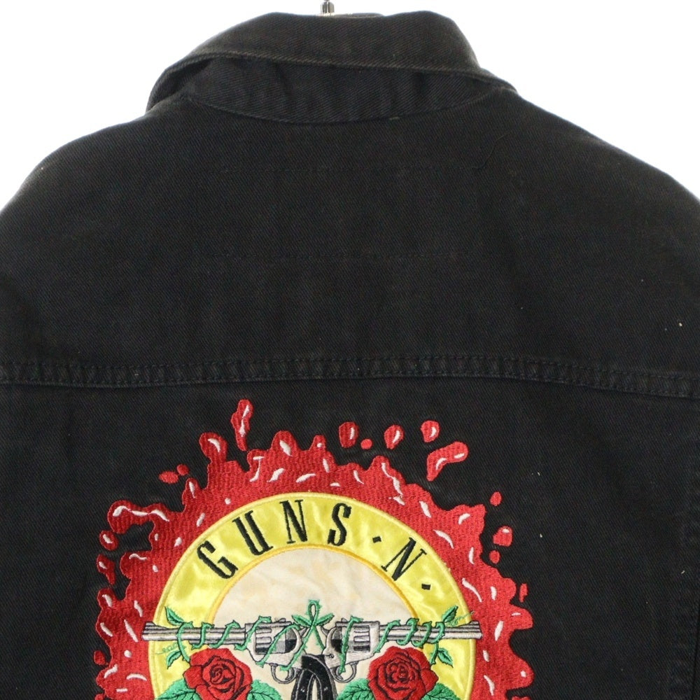 VINTAGE(ヴィンテージ) GUNS N'ROSES GET IN THE RING WORLD TOUR デニムジャケット ブラック