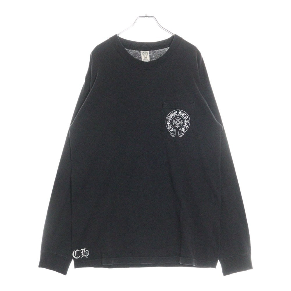 CHROME HEARTS(クロムハーツ) Los Angeles Horseshoe ロサンゼルス ホースシュープリント ロングスリーブ 長袖Tシャツ