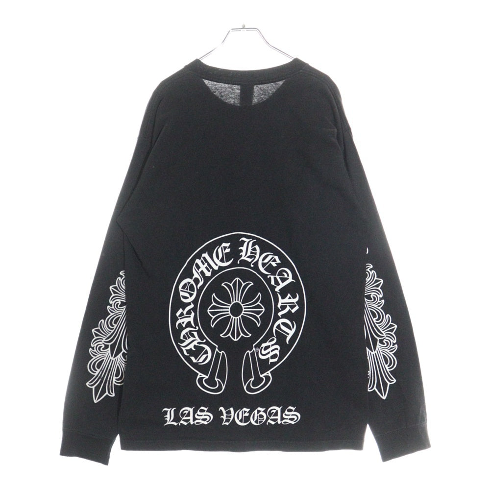 CHROME HEARTS(クロムハーツ) Los Angeles Horseshoe ロサンゼルス ホースシュープリント ロングスリーブ 長袖Tシャツ