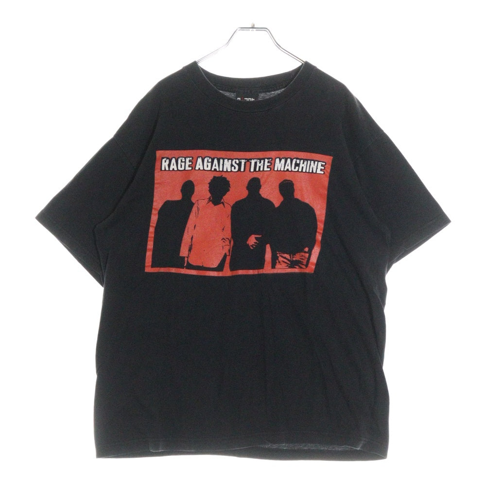 VINTAGE(ヴィンテージ) 90S RAGE AGAINST THE MACHINE SQUARE MEMBER レイジアゲインストザマシーン デザインプリント 半袖Tシャツ ブラック