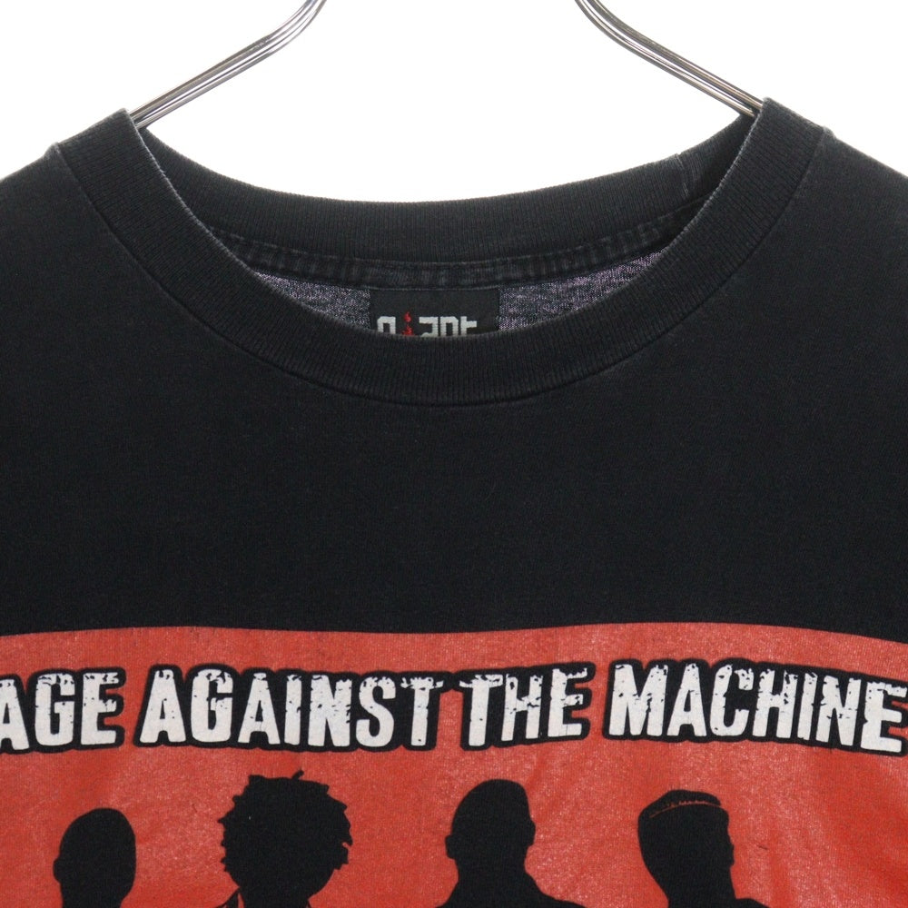 VINTAGE(ヴィンテージ) 90S RAGE AGAINST THE MACHINE SQUARE MEMBER レイジアゲインストザマシーン デザインプリント 半袖Tシャツ ブラック