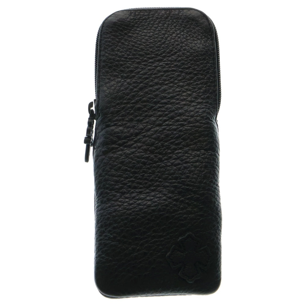 CHROME HEARTS(クロムハーツ) CASE アイウェアケース 眼鏡ケース レザー ブラック