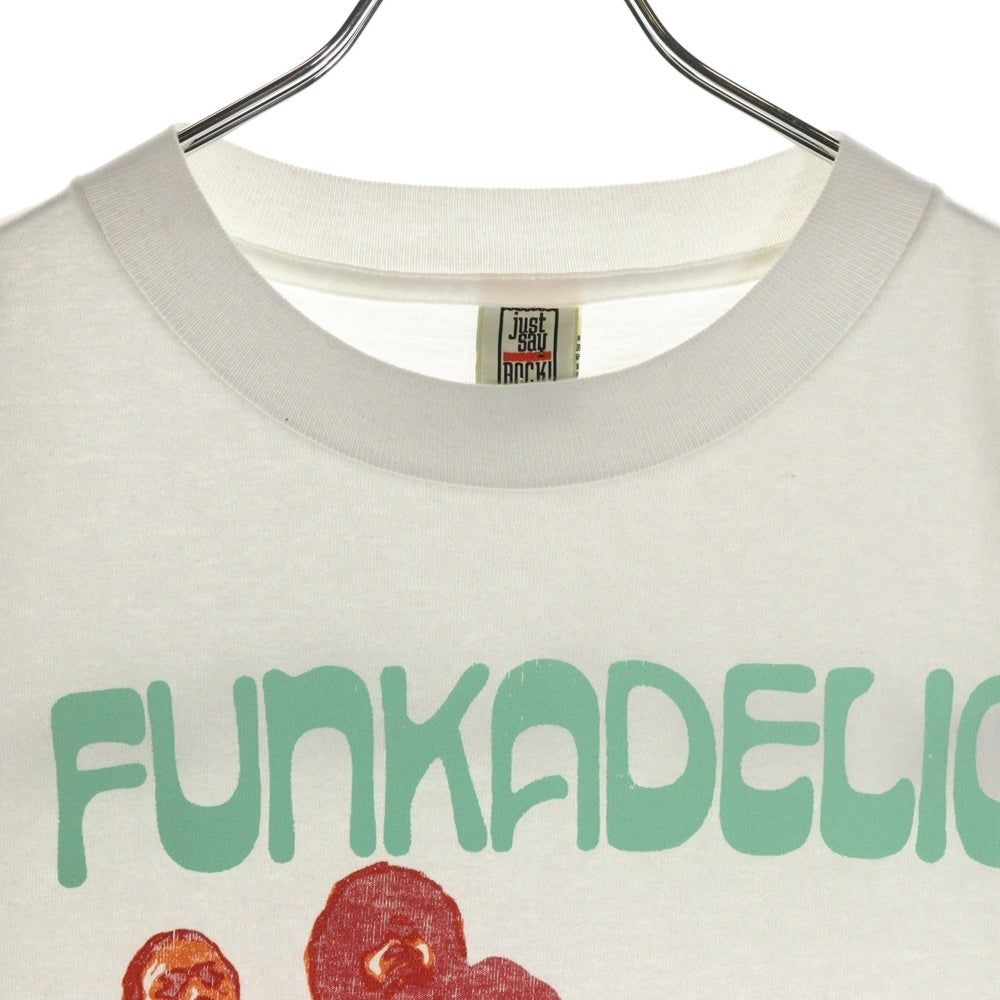VINTAGE(ヴィンテージ) 90S FUNKADELIC Free Your mind ファンカデリック 両面プリント 半袖Tシャツ ホワイト