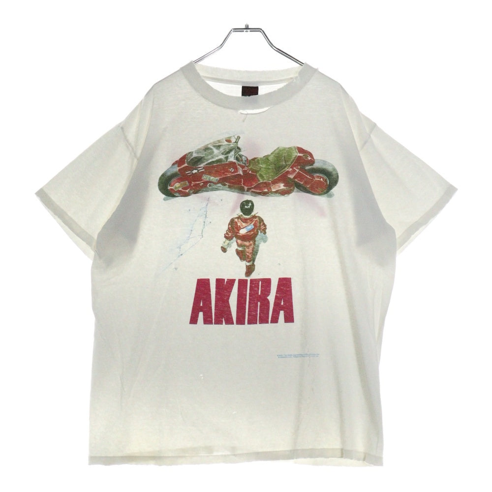 VINTAGE(ヴィンテージ) 90s AKIRA KANEDA BIKE アキラ 金田 バイク 両面プリント 半袖Tシャツ 両面プリント カットソー ホワイト