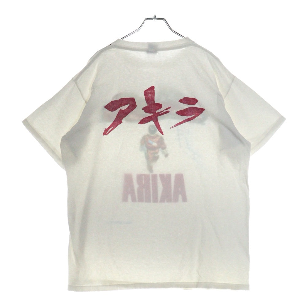 VINTAGE(ヴィンテージ) 90s AKIRA KANEDA BIKE アキラ 金田 バイク 両面プリント 半袖Tシャツ 両面プリント カットソー ホワイト