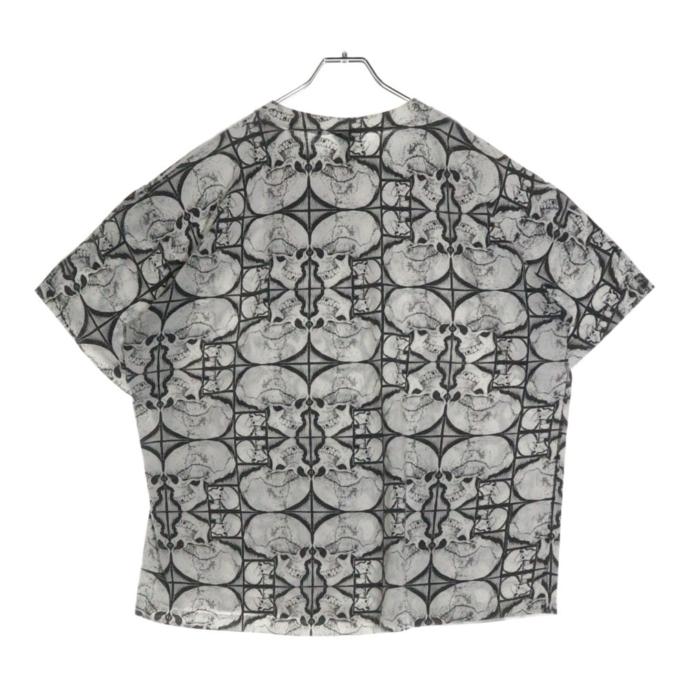 VINTAGE(ヴィンテージ) 90s M.C. Escher Over Print Skull Tee 総柄プリント 半袖Tシャツ カットソー エッシャー ホワイト