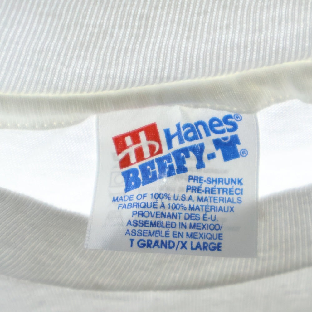 VINTAGE(ヴィンテージ) 90s Salvador Dali 器官と手 アートプリント ロングスリーブ 長袖Tシャツ ホワイト