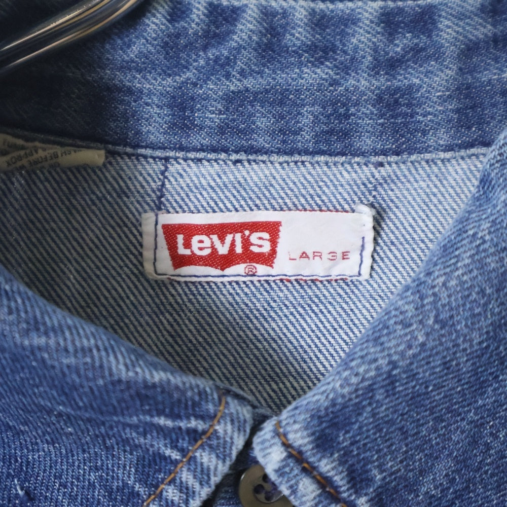 Levi's(リーバイス) 70S オレンジタブ デニム ロングスリーブ 長袖シャツ インディゴ