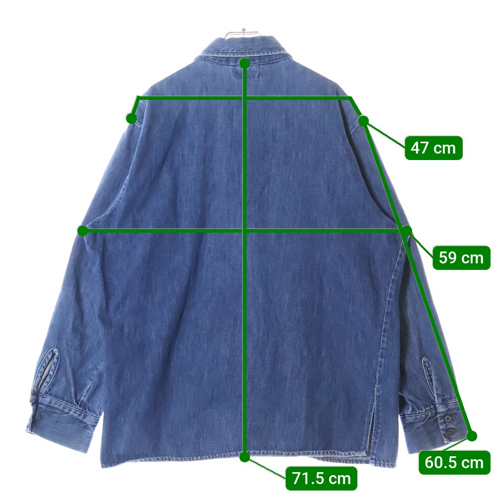Levi's(リーバイス) 70S オレンジタブ デニム ロングスリーブ 長袖シャツ インディゴ