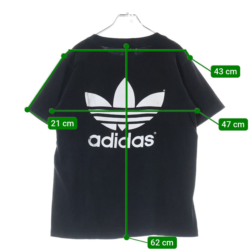 adidas(アディダス) 90s Trefoil Logo S/S Tee トレフォイルロゴ 半袖Tシャツ カットソー USA製 ブラック