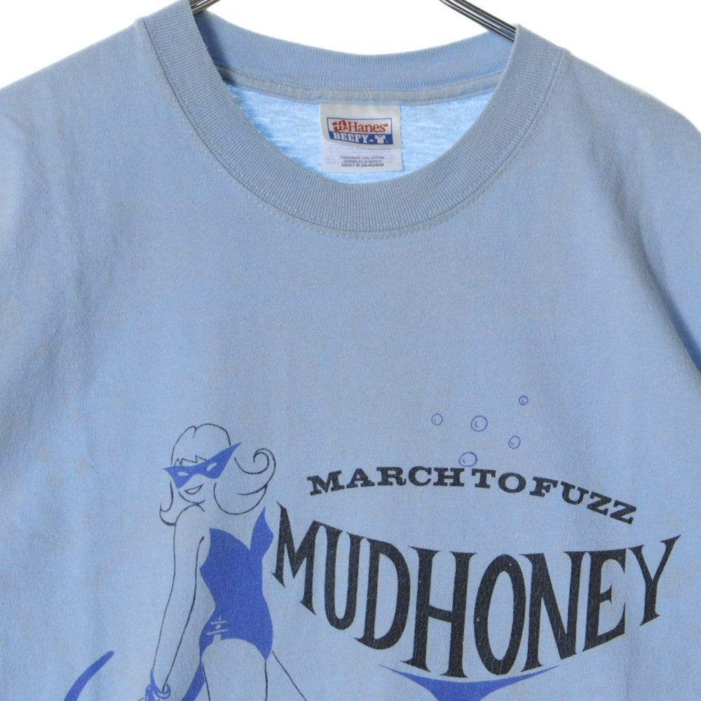 VINTAGE(ヴィンテージ) 90s MUDHONEY March to Fuzz マッドハニー バンドTシャツ 半袖プリントTシャツ ブルー