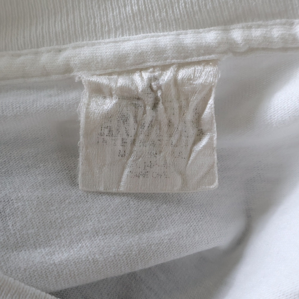 VINTAGE(ヴィンテージ) 90s M.C.Escher M?bius Strip II エッシャー 赤あり アートプリント ロングスリーブ 長袖半袖Tシャツ ホワイト