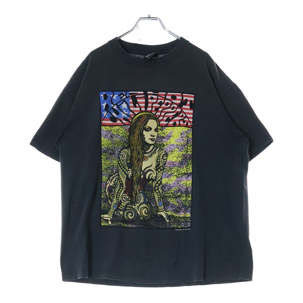 VINTAGE(ヴィンテージ) 90s RED HOT CHILI PEPPERS 1992 KOZIK レッドホットチリペッパーズ コジック 両面プリント 半袖半袖Tシャツ ブラック