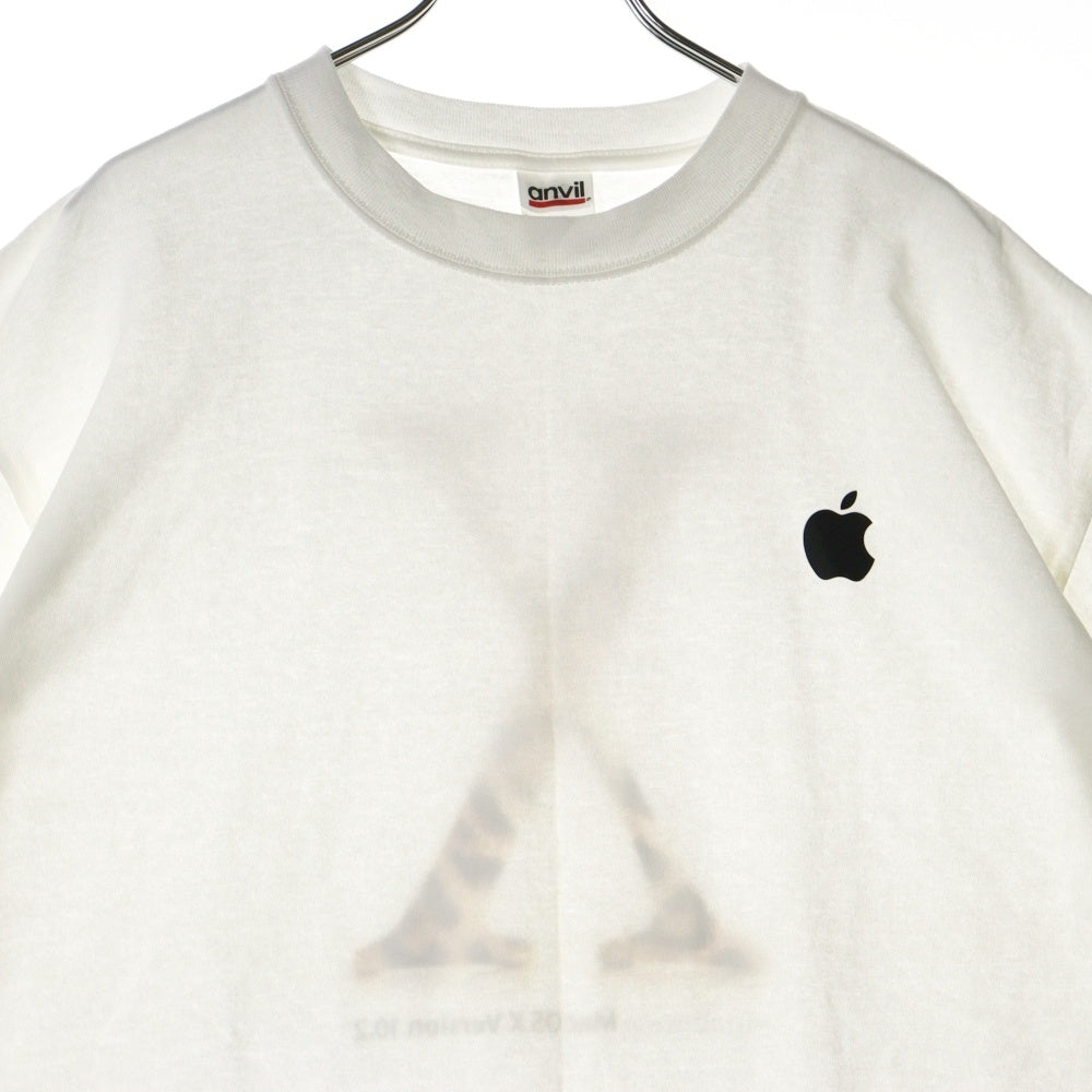 VINTAGE(ヴィンテージ) 00s APPLE Mac OS X Version 10.2 アップル 企業Tシャツ 両面プリント 半袖Tシャツ カットソー ホワイト